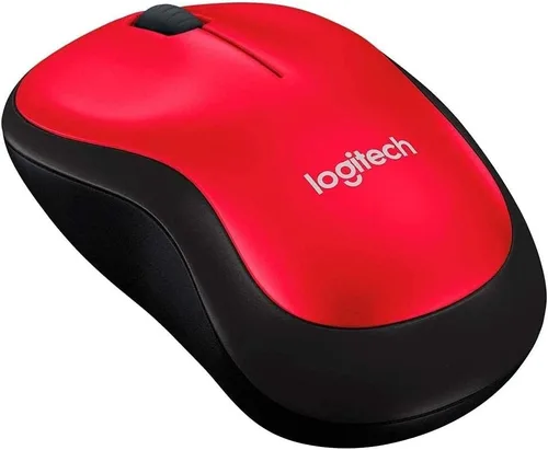 Miniatura 4 de Logitech Ratón inalámbrico M185, 2.4 GHz con mini receptor USB, duración de la batería de 12 meses, seguimiento óptico de 1000 DPI, ambidiestro, Rojo