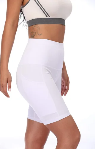 Miniatura 4 de NELEUS Pantalones cortos de compresión para mujer con bolsillo