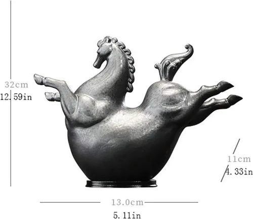 Miniatura 2 de NYKK, estatua china feng Shui, creativa, cerámica voladora, muebles de caballo, sala, oficina, joyería, muebles, empresa, regalos de apertura
