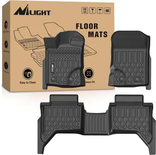 Miniatura 28 de Nilight Alfombrillas TPE para Ford F250 F350 F450 Super Duty Crew Cab 1999 2000 2001 2002 2003 2004 2005 2006 2007 ajuste personalizado para todo