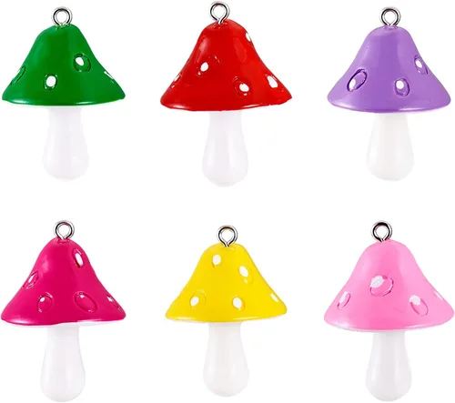 Miniatura 26 de Craftdady Colgantes colgantes de frutas, lindos colgantes de resina para alimentos, colgantes de manzana, naranja, piña, fresa, encantadores dijes