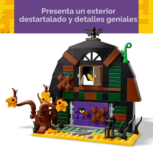 Miniatura 3 de LEGO - Juguete de construcción de granja de Halloween - Decoración de habitación y juego de rol para niños y niñas, a partir de 9 años - Juguetes
