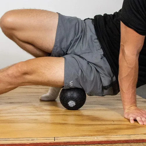 Miniatura 2 de SERIOUS STEEL FITNESS Bola de masaje de espuma de 5 pulgadas, herramienta de liberación de nudo muscular de tejido profundo, espalda, piernas, Bola