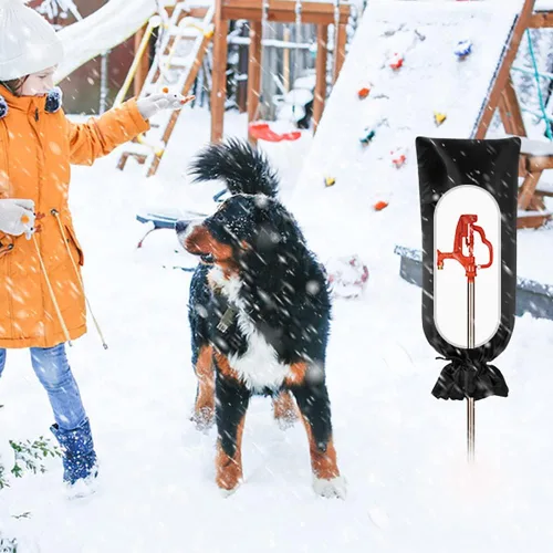 Miniatura 8 de Paquete de 2 fundas para grifos para exteriores para invierno, 13 pulgadas de ancho x 25 pulgadas de alto, protector contra congelación