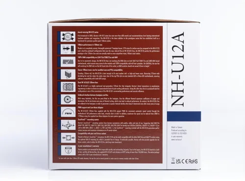 Miniatura 8 de Noctua NH-U12A, Enfriador de CPU prémium con ventiladores NF-A12x25 PWM de alto rendimiento y silenciosos (120mm, marrón)