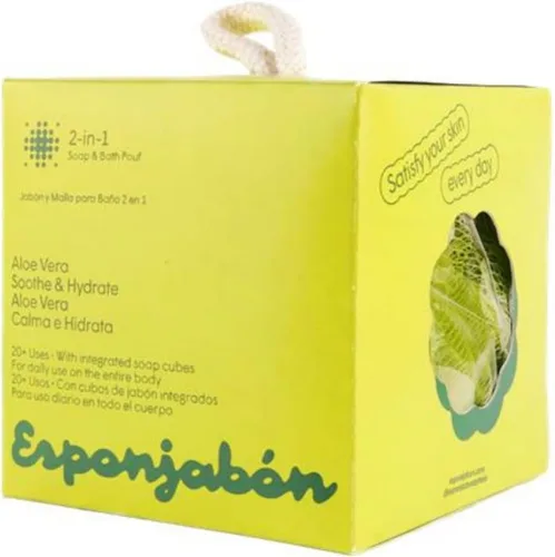 T.Taio Esponjabon Esponjabon - Esponja de jabón para ducha, lufa luffa Loufa, bola de lavado corporal, depurador de malla para limpieza completa de