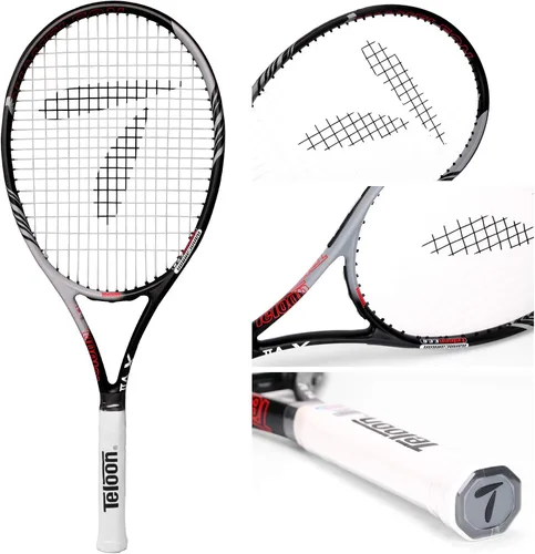 Miniatura 2 de Teloon Raquetas de tenis para adultos, 2 piezas, raqueta de tenis recreativa de 27 pulgadas para hombres y mujeres, estudiantes universitarios