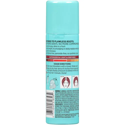 Miniatura 12 de Tinte cubre raíces L 'Oreal Paris Cabello Color , Total 1, Rojo