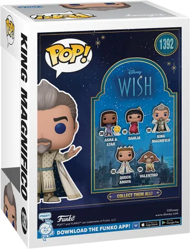 Miniatura 3 de Funko Pop! Vinyl: Disney Wish - King Magnifico - Figura de vinilo coleccionable - Idea de regalo - Producto oficial - para niños y adultos - Fans