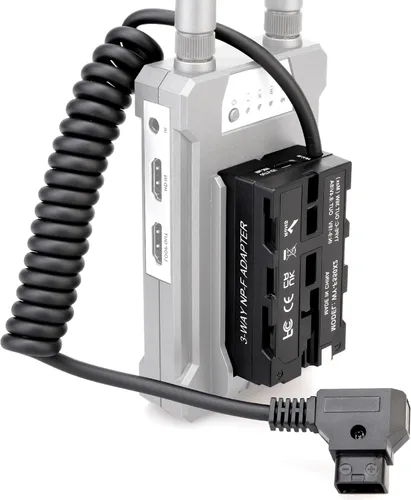 D-Tap Ptap a doble cara NP-F550/970/570/770 Adaptador de corriente de batería ficticia para fuente de alimentación fija y síncrona para monitor y