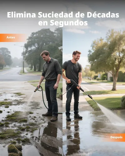 Miniatura 6 de Giraffe Tools Lavadora a presión montada en la pared G30 con motor mejorado de 1800 W, máximo 2900 PSI, lavadora eléctrica de 2.2 GPM con manguera