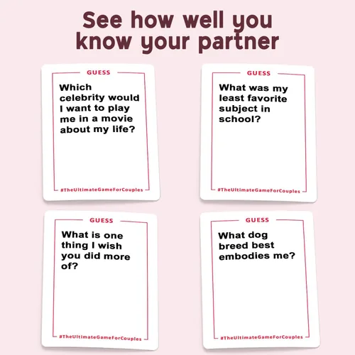 Miniatura 2 de El Juego Definitivo para Parejas, Grandes Conversaciones y Desafíos Divertidos para la Noche de Citas - Regalo Romántico Perfecto para Parejas