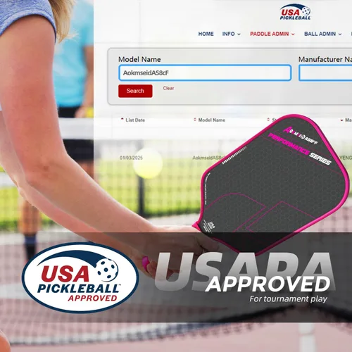 Miniatura 6 de AKS Performance Series Pickleball Paddles Set - Toray T700 Raw Carbon Fiber Pickleball Paddle with Friction Surface, 16mm Powerful Polymer Core, Rosa