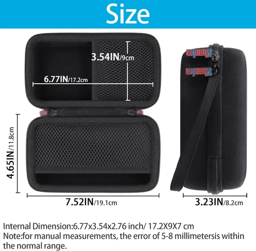 Miniatura 4 de khanka Funda de viaje rígida de repuesto para base de carga Anker de 100 W + batería externa Anker Prime de 12,000 mAh 130 W (solo funda).