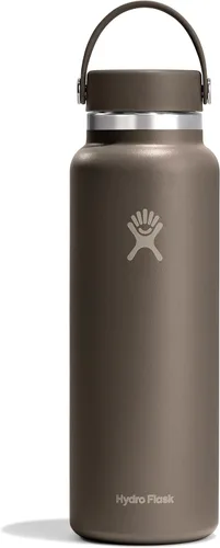 Miniatura 27 de Hydro Flask - Botella de agua de acero inoxidable aislada - Boca ancha con tapa flexible, sin derrame, a prueba de fugas y recargable de 40 oz Negro