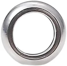 Miniatura 6 de BEADIA Cuentas espaciadoras de acero inoxidable de 0.197 x 0.079 in Rondelle sueltas para hacer joyas de bricolaje, 100 unidades con agujero