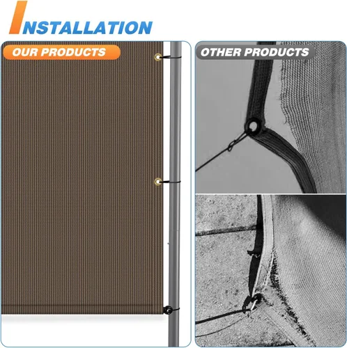Miniatura 5 de TANG Toldo de Repuesto Cubierta de Sombra para Pérgola de 9'x12', Toldo para Patio y Terraza, Parasol Universal, Tela de Sombra con Ojales