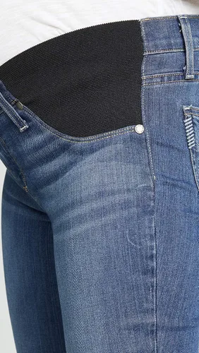 Miniatura 6 de PAIGE Jeans de maternidad Verdugo de tiro medio ultra ajustados para mujer