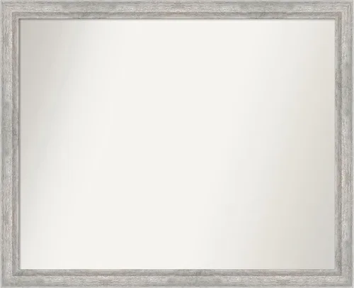 Miniatura 59 de Amanti Art Espejo de baño plateado para sobre fregadero, 23 x 23 pulgadas, espejo cuadrado plateado en ángulo, marco de madera moderno medio, se