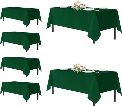 Miniatura 59 de sancua - Paquete de 2 manteles cuadrados de poliéster, de 54 x 54 pulgadas, resistentes a las manchas y a las arrugas, lavables, para mesas de Beige
