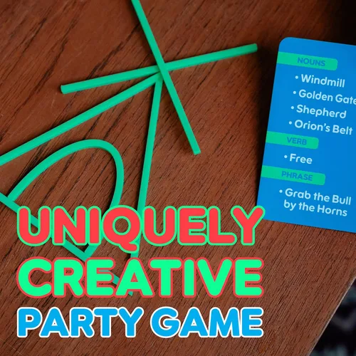 Miniatura 6 de Glyphics, juego creativo de fiesta familiar, usa formas y haz que todos adivinen las palabras en tu tarjeta, juego de palabras de adivinanzas