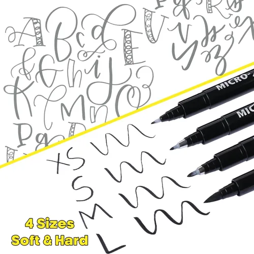 Miniatura 2 de Dyvicl Bolígrafos de letras de mano, pinceles de caligrafía, marcadores artísticos para principiantes, escribir, dibujar, ilustrar, álbumes