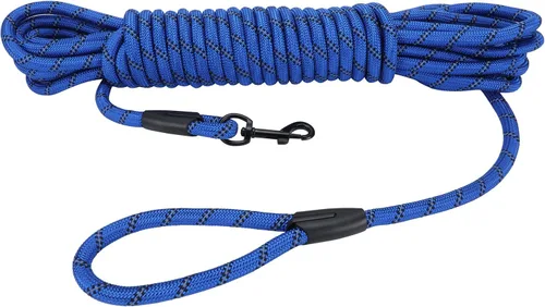 Miniatura 47 de Hi Kiss Correa de Entrenamiento de Obediencia y Agilidad para Perros/Cachorros - 15 pies 20 pies 30 pies 50 pies 100 pies - Ideal para Jugar