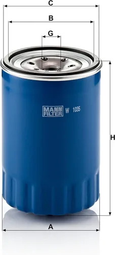Miniatura 2 de MANN-FILTER W 1035 Oil Filter – Tourist Vehicles and Utilities