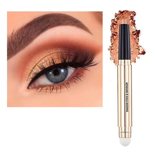 Miniatura 17 de Lápiz delineador de ojos y sombra de ojos verde brillante, lápiz de sombra de ojos cremoso, brillante, suave, hipoalergénico, resistente al agua