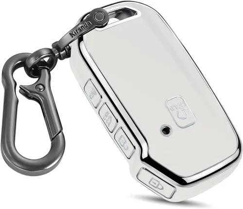 Miniatura 10 de Kirsnda - Funda para llavero Kia con hebilla de metal, funda protectora de TPU suave, 4-5 botones para llavero remoto Kia Cerato Ceed Forte NIRO