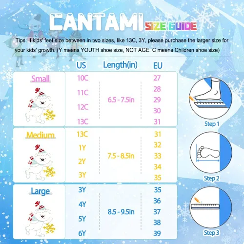Miniatura 3 de Patines para niños y niñas, 4 tamaños, ajustables, con ruedas iluminadas para niños, adolescentes, principiantes y avanzados, interiores