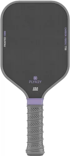 Miniatura 10 de FLYKEY Pickleball Paddles, T700 Carbon Fiber Pickleball Paddle with a 16mm Shark Power Polymer Core, USAPA Approved Pickle Ball Paddle, Strong Spin