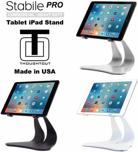 Miniatura 2 de Thought Out Stabile PRO - Soporte giratorio para iPad, color negro, fabricado en Estados Unidos, compatible con Apple iPad