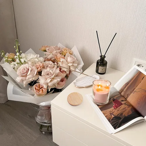 Miniatura 5 de CONNOO Paquete de 12 frascos de velas de vidrio transparente de 10 oz con tapas de bambú para hacer velas, frascos de velas vacíos de tamaño grande