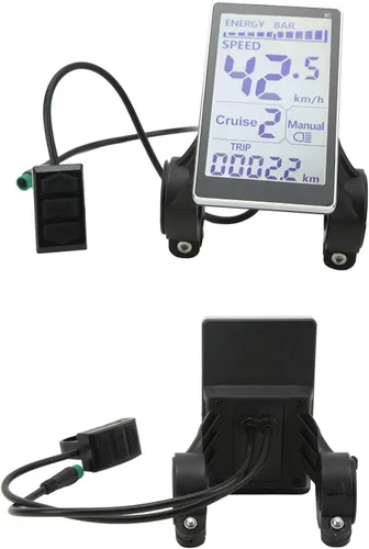 Miniatura 4 de Oumefar Pantalla de panel LCD M5, medidor de pantalla LCD E Scooter estable de 5 pines, fácil de instalar, universal 24 V, 36 V, 48 V, 60 V