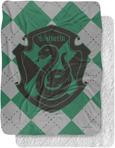 Miniatura 11 de Manta de Harry Potter, 50 x 60 pulgadas, Gryffindor Plaid Sigil Silky Touch Sherpa Back Manta súper suave