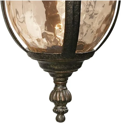 Miniatura 5 de John Timberland Bellagio Lámpara de Carruaje Europea para Exteriores Metal Bronce 16 1/2" Vidrio Martillado Aplique de Pared para Exterior Casa
