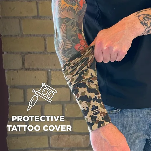 Miniatura 7 de Ergodyne Par de mangas de protección solar unisex para adultos Camuflaje