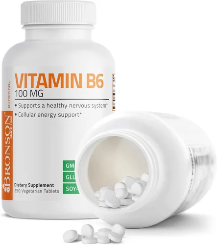 Miniatura 4 de Bronson Vitamina B6 100mg Suplemento Premium de Vitamina B6, 250 Tabletas