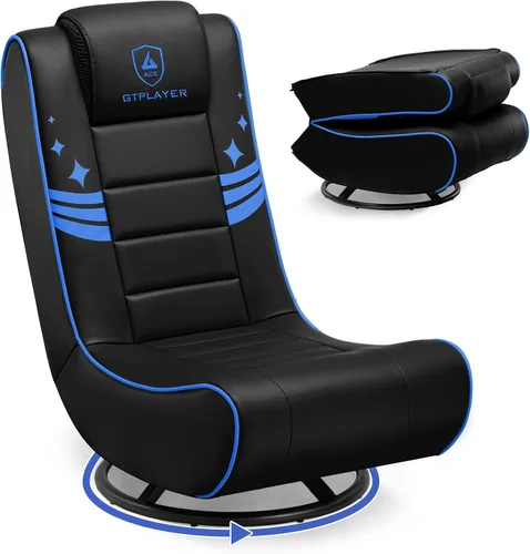 Miniatura 8 de GTPLAYER Silla de Piso para Juegos Plegable Silla Giratoria para Piso para Niños Chicos Cómoda Silla para Videojuegos con 360° Multipropósito
