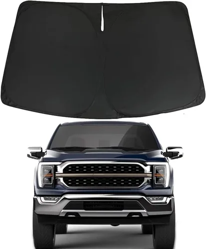 Miniatura 11 de D-Lumina Parasoles para parabrisas – Compatible con Ford F150 2021 2022 2023 2024 2025; F-150 Lightning 2022-2025 – Protección solar plegable
