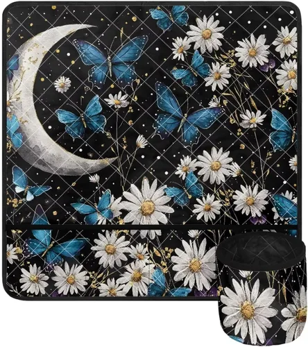 Miniatura 47 de Tapetes para máquina de coser de girasol y colibrí para mesa con bolsillos, para máquinas de coser de Acción de Gracias, alfombrillas para reducir