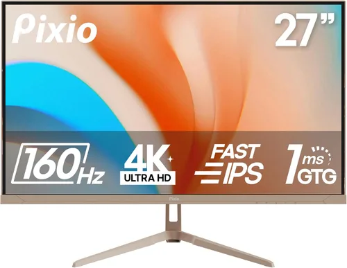 Pixio PX27U Wave Beige 27 pulgadas 160Hz Frecuencia de actualización 4K 3840x2160p Resolución Panel IPS rápido 1ms GTG Tiempo de respuesta Monitor