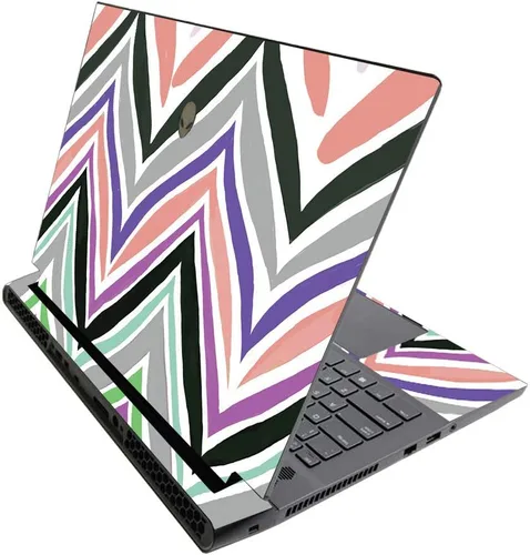 Miniatura 501 de MightySkins - Skin brillante con purpurina para Alienware M17 R3 (2020) y M17 R4 (2021) - Diversión de los años 90 Acabado duradero con purpurina