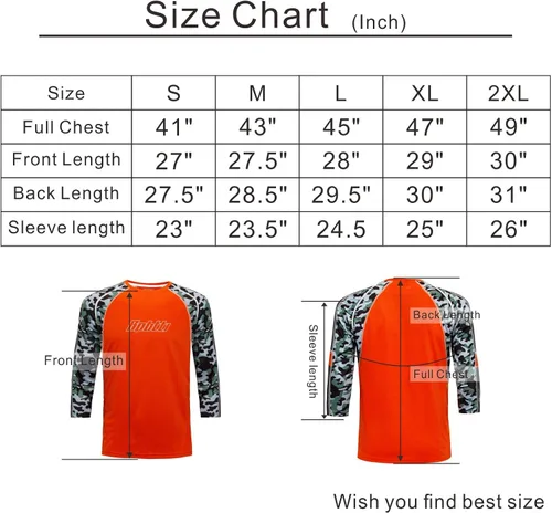 Miniatura 7 de bpbtti Camiseta de ciclismo de montaña para hombre, manga 34, Downhill MTB, ajuste holgado, camiseta de ciclismo UPF UPF50+, Gris