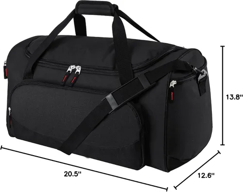 Miniatura 7 de Bolsa de gimnasio para hombre, 55 L, duradera, grande, para viajes, entrenamiento, fitness