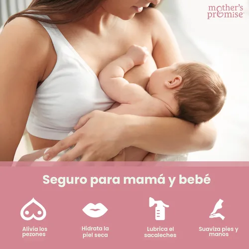 Miniatura 4 de Manteca de pezón orgánica para madres lactantes Crema de pezón sin lanolina, segura para madres y bebés lactantes No es necesario lavar