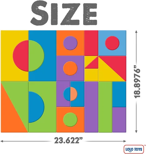 Miniatura 3 de LOLO TOYS Bloques de espuma de construcción grandes para niños pequeños – Bloques de construcción gigantes gigantes grandes (30 piezas)