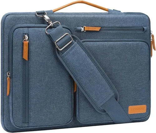 Miniatura 8 de MOSISO Bolsa de hombro protectora 360 para laptop, bolsas de computadora de 15-15.6 pulgadas compatibles con MacBook Pro de 16 pulgadas, HP, Dell