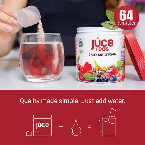 Miniatura 7 de Terra Kai Organics JUCE Greens – Mezcla para bebida superalimento - Impulsa la inmunidad y la desintoxicación con USDA vegetales verdes orgánicos